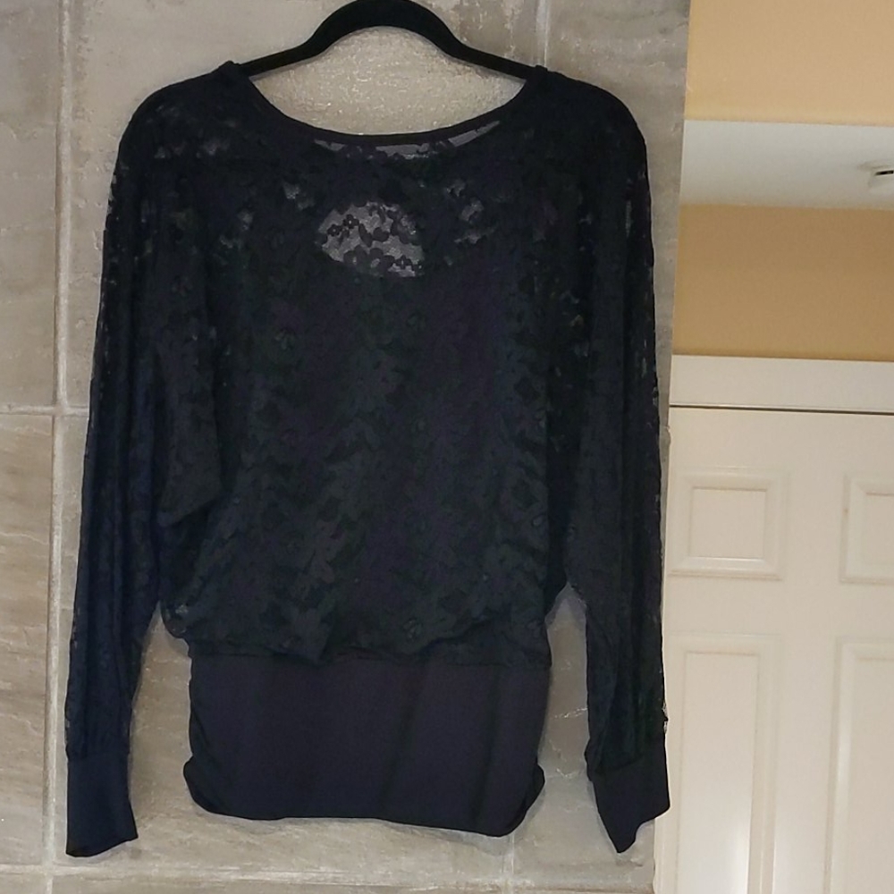 Venus Long Sleeve Lace Dolman Top